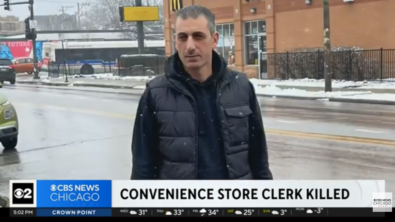 Store clerk shot